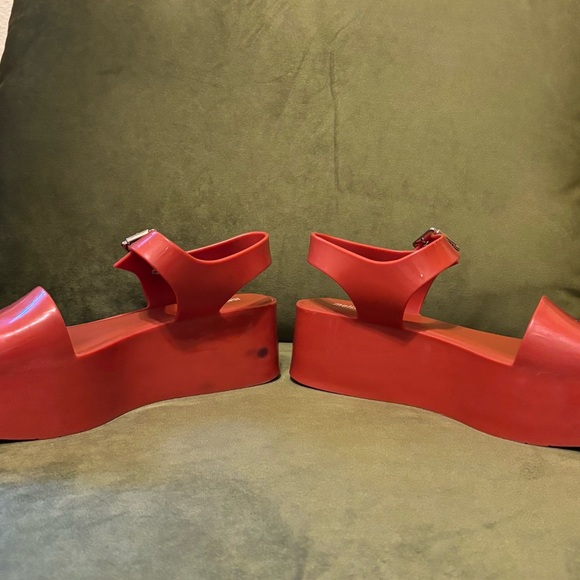 Melissa Mar Red Sandals 8 - Picture 5 of 12